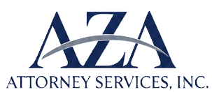 AZA Attorney Services Logo - Click to go home